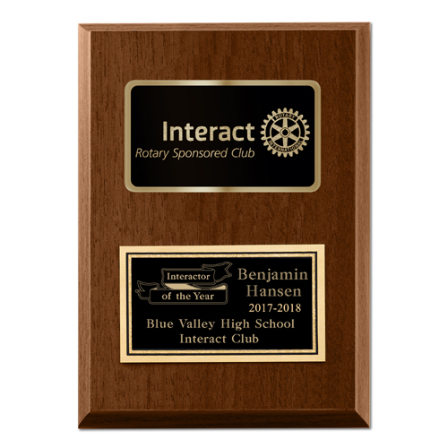 Rotary Interact Awards & Plaques