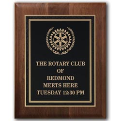 Rotary Meeting Plaques