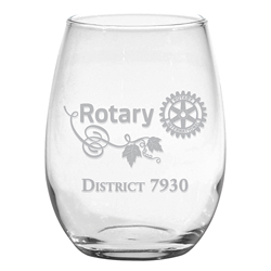 Rotary Custom Stemless Wine Glassware